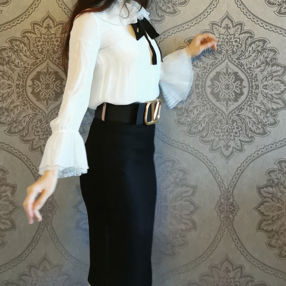 Sold* BNWT J. Crew 100% wool pencil skirt - Picture 3 of 8